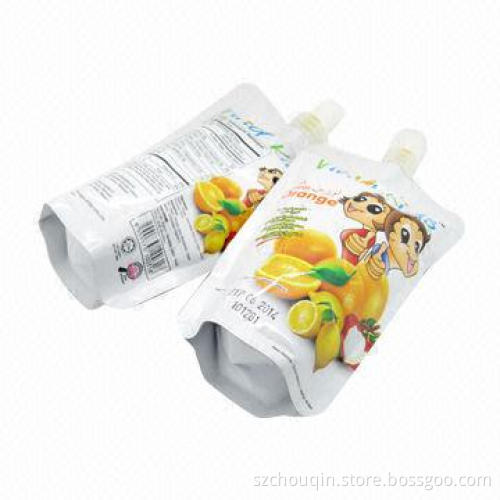 Spout Pouch for Fruit Juice with Printing, Lamination and Flexible Packaging Film